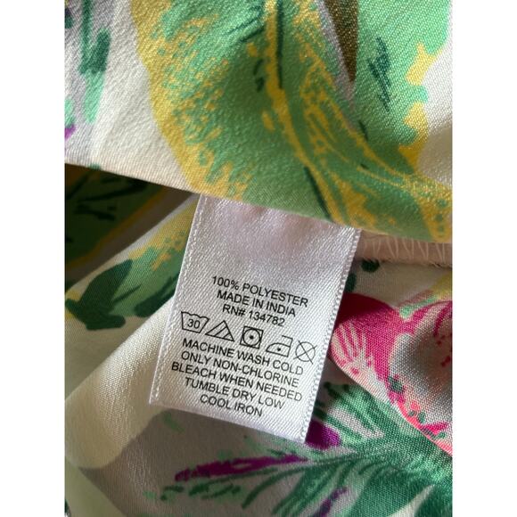 Hint of Blush Floral Off-Shoulder Romper - Size Small - Bell Sleeves White Print - Picture 6 of 7